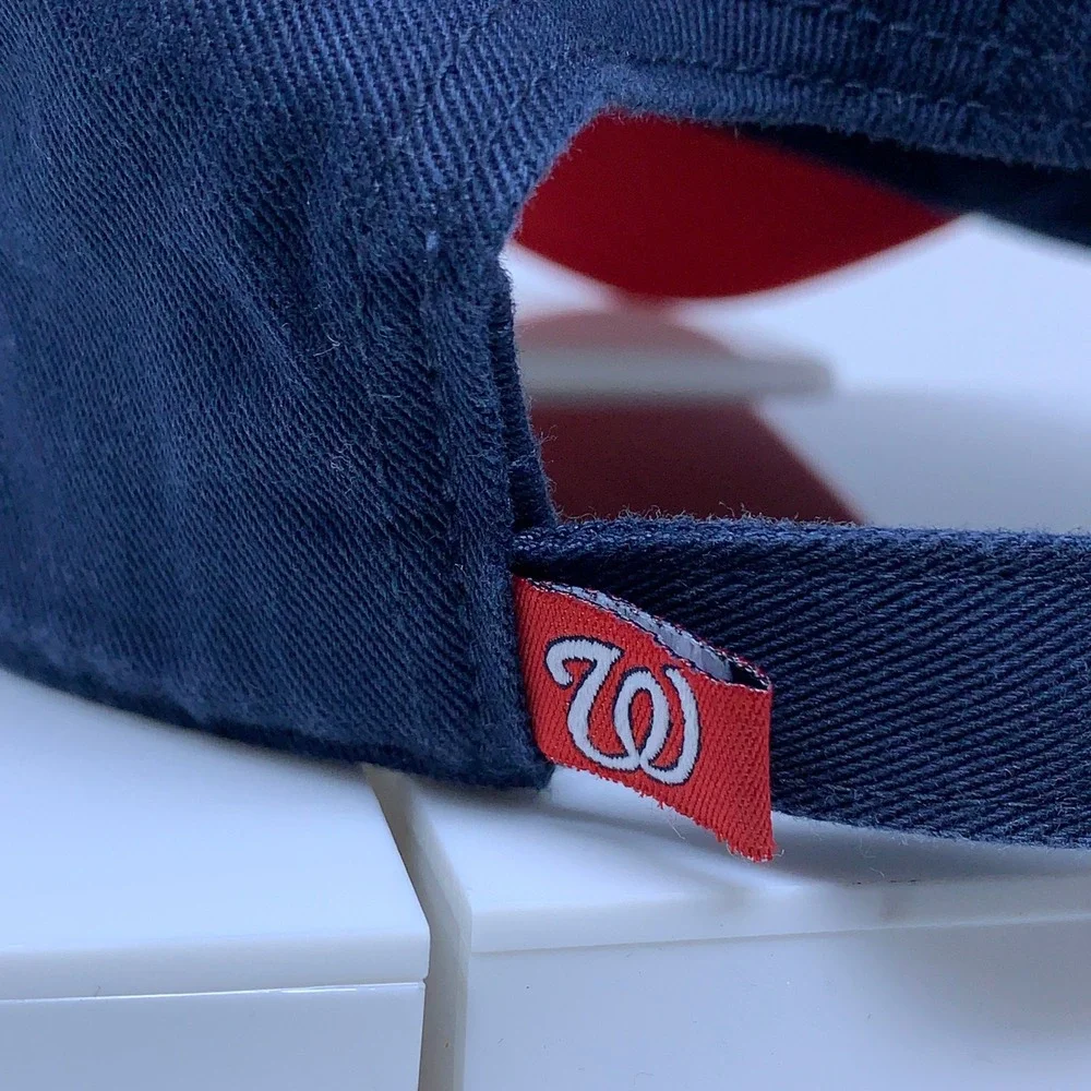 '47 Brand Unisex OSFA Navy Red Washington Nationals Clean Up Baseball Hat